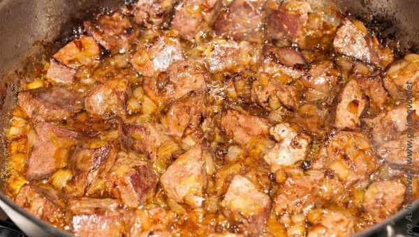 Смаження свинячої печінки на сковороді рецепт покроково